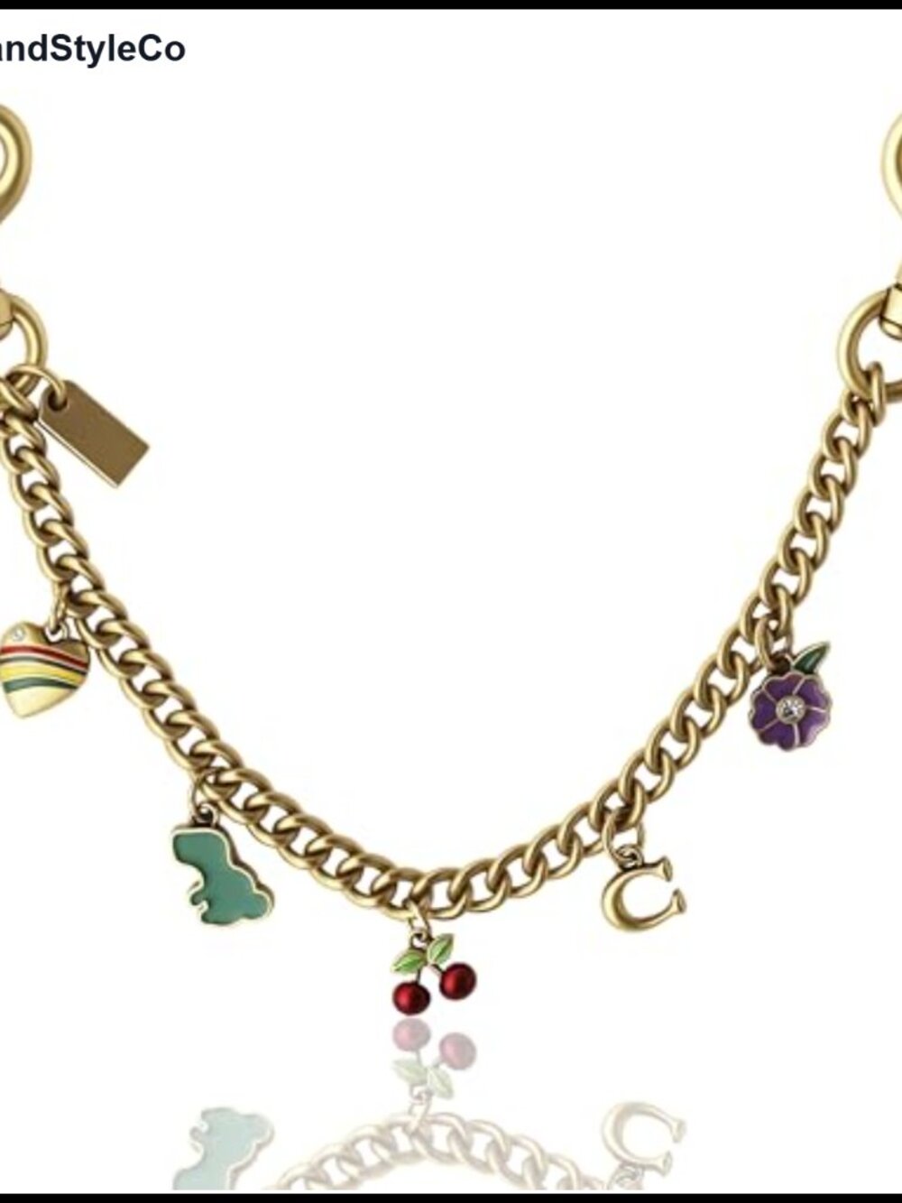 Metal Bag Chain Charm Purse Strap Extender Decorative Keychain Accessory